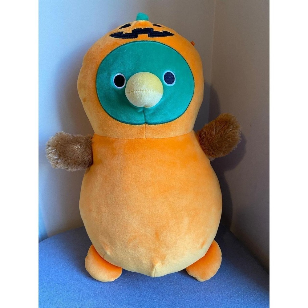 Squishmallows Hugmees Avery Duck Pumpkin 14" Plush Stuffed Animal Toy s9